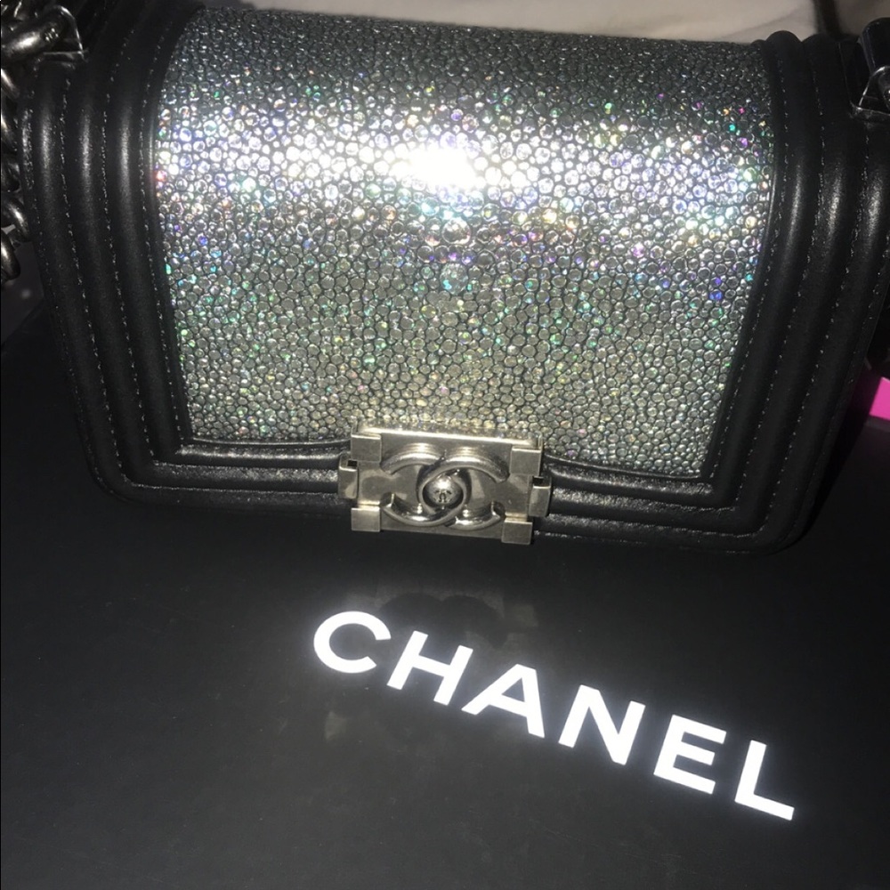 Chanel Boy Mini Galuchat (Stingray)